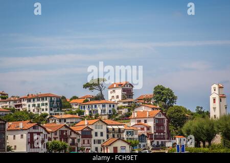 Illustrazione Paese basco, (64) PYRENEES-ATLANTIQUES, Aquitaine, Francia Foto Stock