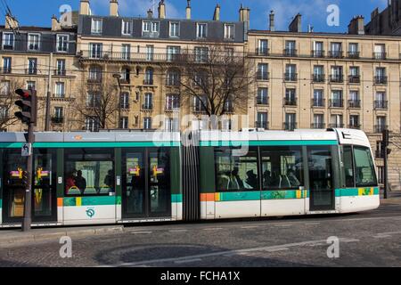 Trasporto a Parigi, (75) Paris, Ile-de-France Foto Stock