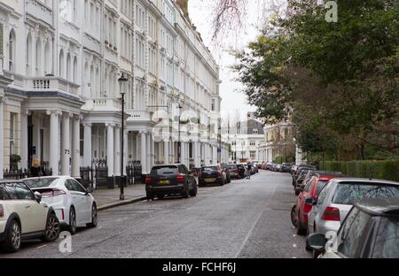 Vista generale GV di Cornwall Gardens SW7, Londra Foto Stock