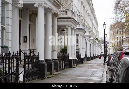 Vista generale GV di Cornwall Gardens SW7, Londra Foto Stock