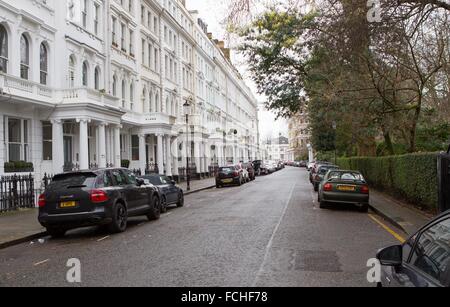 Vista generale GV di Cornwall Gardens SW7, Londra Foto Stock