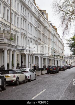 Vista generale GV di Cornwall Gardens SW7, Londra Foto Stock