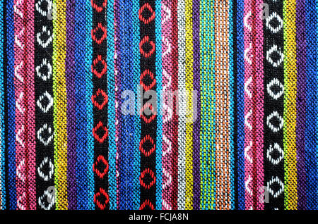 Tribal artigianale di tessuti di cotone forma Chiengmai, Thailandia. Modello per elemento di design. Foto Stock