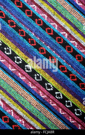 Tribal artigianale di tessuti di cotone forma Chiengmai, Thailandia. Modello per elemento di design. Foto Stock