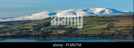 Ben Wyvis dalla Black Isle, Ross shire, Scotland, Regno Unito Foto Stock