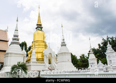 Pagoda di Wat Suan Dok in Chiang Mai Thailandia Foto Stock