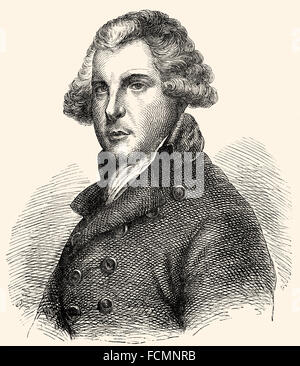 Richard Brinsley Sheridan, 1751 - 1816, un drammaturgo irlandese e politico Foto Stock