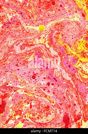 Ebru gouache sfondo. Colorato modello astratto per la progettazione Foto Stock