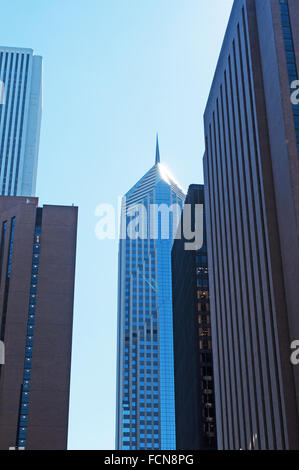 Chicago, il lago Michigan, Illinois, Stati Uniti d'America, Stati Uniti d'America Foto Stock