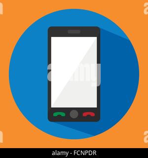 Telefono in stile appartamento Illustrazione Vettoriale