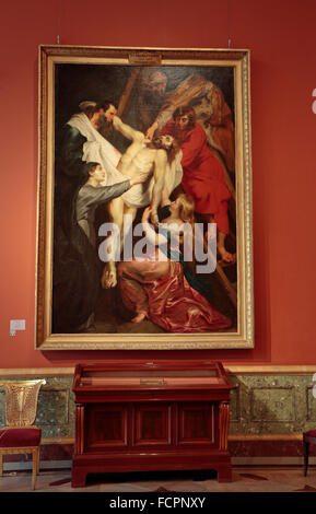 'La discesa dalla Croce' da Peter Paul Rubens nello Stato Museo Hermitage di San Pietroburgo, Russia. Foto Stock