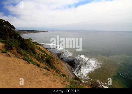 Alamere Falls sentiero escursionistico e la fascia costiera in Point Reyes National Seashore a Marin County, California Foto Stock