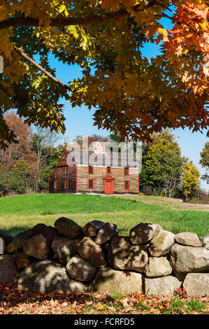 Il capitano William Smith House, Battaglia Trail Strada tra Lexington e Concord, Minute Man National Historical Park, Massachusetts Foto Stock