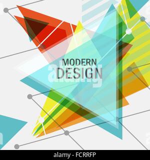 Triangolo di vettore di disegno astratto Illustrazione Vettoriale