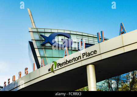 Il Georgia Aquarium esterno, Atlanta, Georgia, Stati Uniti d'America Foto Stock