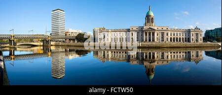 Custom House, Dublino, Irlanda Foto Stock