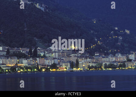 CHE, Svizzera, Montreux sul Lago di Ginevra. CHE, Schweiz, Montreux am Genfer vedere. Foto Stock