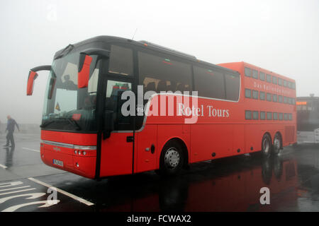 Rotel Tours bus, Norvegia, Scandinavia, Europa Foto Stock