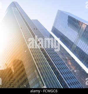 Città - moderni edifici per uffici Foto Stock