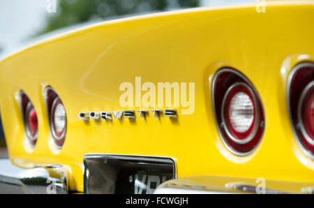 1972 Chevrolet Corvette stingray astratta. Classic American sports car Foto Stock