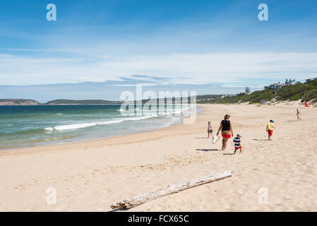 Beacon Island Beach, Plettenberg Bay, Eden District, Provincia del Capo occidentale, Repubblica del Sud Africa Foto Stock