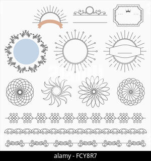 Vari tipi di modelli e simboli Foto Stock