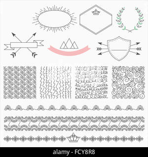 Vari tipi di modelli e simboli Foto Stock