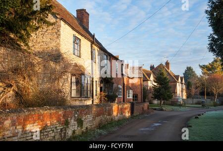 Cottage a Duck Lane, Welford on Avon, Stratford upon Avon, Warwickshire, Inghilterra. Foto Stock