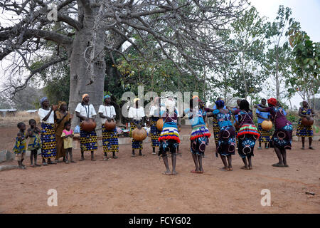 Il Benin, Koussucoungou, danza locale Foto Stock