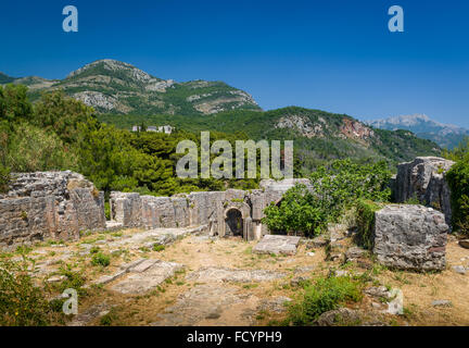 Ratac fortezza medievale in Montenegro rovine. Foto Stock