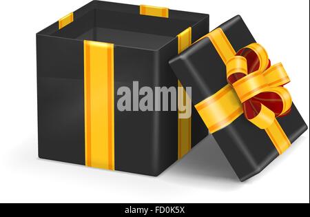 Regalo rosso aperto Illustrazione Vettoriale