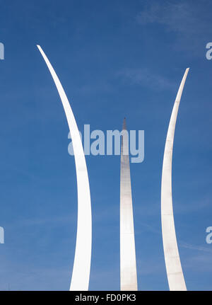 ARLINGTON, VIRGINIA, STATI UNITI D'AMERICA - United States Air Force Memorial. Foto Stock