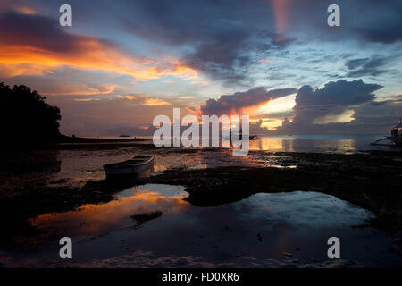 Tramonto, Malapascua Island,Filippine Foto Stock