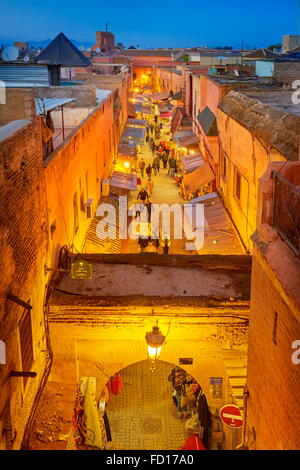 Medina di Marrakech distretto, Marocco, Africa Foto Stock