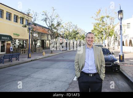 Los Angeles, California, USA. 29 Dic, 2015. Andrew Thomas, testa del Westwood miglioramento del Business District. © Ringo Chiu/ZUMA filo/Alamy Live News Foto Stock