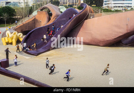 Parco Gulliver Jardi nel giardino del Turia,Valencia,Spagna Foto Stock