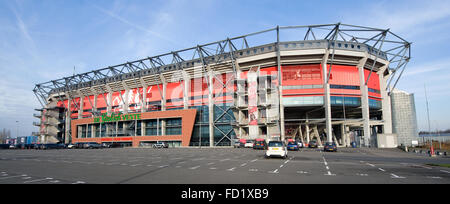La stadio di calcio della squadra di calcio FC Twente è denominato "Grolsch Veste'. Foto Stock