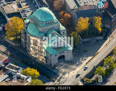 La vecchia sinagoga, la Casa della Cultura Ebraica, istituto culturale, Essen, distretto della Ruhr, Nord Reno-Westfalia, Germania Foto Stock