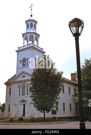 Vecchia chiesa prima,congregazionale Bennington,Vermont Foto Stock