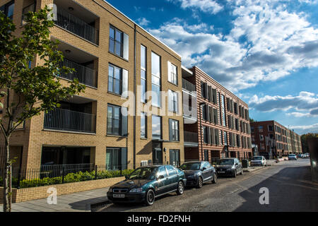 Campo Myatts Nord Station Wagon, Brixton, Lambeth, Londra - la riqualificazione e la rigenerazione shceme Foto Stock