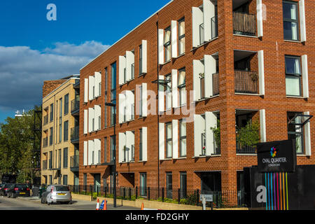 Campo Myatts Nord Station Wagon, Brixton, Lambeth, Londra - la riqualificazione e la rigenerazione shceme Foto Stock