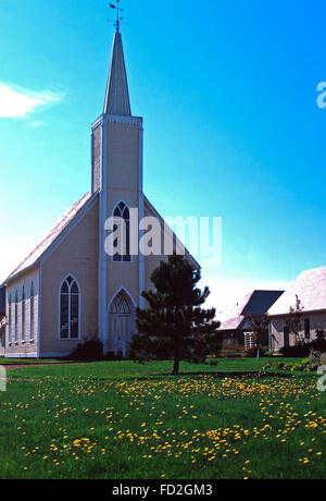 La chiesa ha frequentato da Lucy Maud Montgomery,autore di Anne di Green Gables,Cavendish,Prince Edward Island Foto Stock