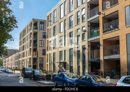 Campo Myatts Nord Station Wagon, Brixton, Lambeth, Londra - la riqualificazione e la rigenerazione shceme Foto Stock