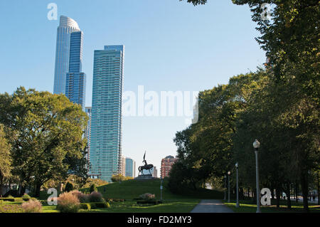 Chicago, il lago Michigan, Illinois, Stati Uniti d'America, Stati Uniti d'America Foto Stock