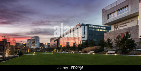 Millennium Point e Birmingham City University di Birmingham Foto Stock