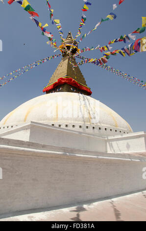 Stupa Boudhanath, Kathmandu, Nepal Foto Stock