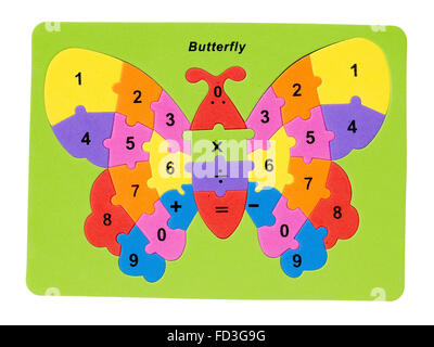 Puzzle di farfalla Foto Stock