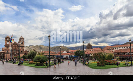 Plaza de Armas, Cusco, Provincia di Urubamba, Perù Foto Stock