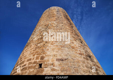 Torre delle Ore in Pals, Girona, Catalogna. Foto Stock