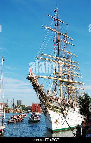 Sørlandet, il più antico norvegese di Tall Ship e la più antica piena truccate nave ancora in operazione, a Vela Amsterdam 2010. Foto Stock